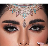 لنز چشم دهب کد 25 رنگ طوسی سبز