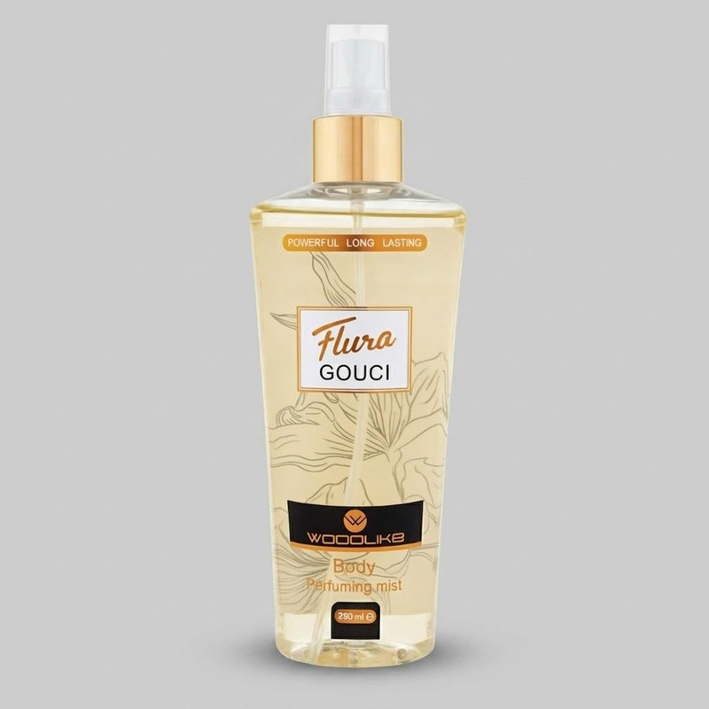 بادی اسپلش زنانه وودلایک مدل Flura Gouci حجم 250 میلی‌لیتر